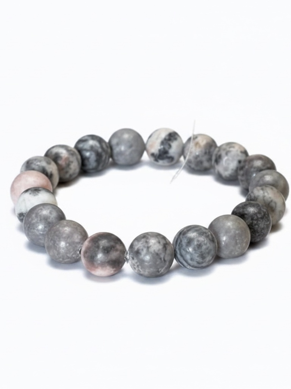 Unisex Rhodonite Gemstone Bracelet Women Men